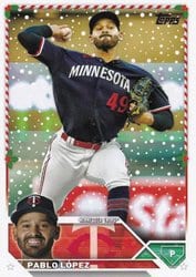 2023 Topps Holiday Base Set Pablo López #H184 card