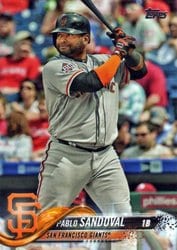 2018 Topps Update Base Set Pablo Sandoval #US24 card