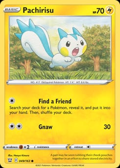 Battle Styles Pachirisu #49 card