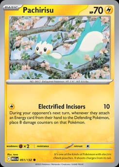Mega Evolution Pachirisu #51 card