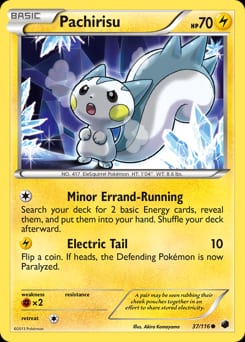 Plasma Freeze Pachirisu #37 card