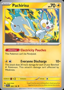 Scarlet & Violet Pachirisu #68 card