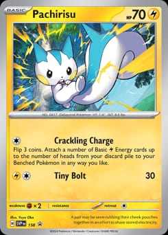 Scarlet & Violet Black Star Promos Pachirisu #158 card