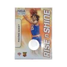 2024-25 Hoops Rise 'n Shine Memorabilia Pacome Dadiet #RSM-PDK card