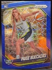 2025 Panini Prizm WNBA Paige Bueckers Blue Velocity #147 card