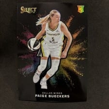 2025 Panini Select WNBA Black Color Blast Paige Bueckers #1 card