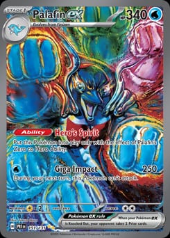 2025 Prismatic Evolutions Palafin ex #151 card