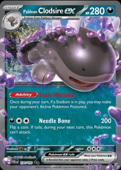 Paldea Evolved Paldean Clodsire ex #130 card