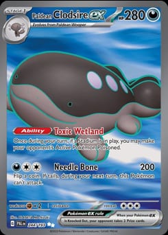 Paldea Evolved Paldean Clodsire ex #244 card