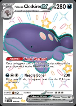 Paldean Fates Paldean Clodsire ex #219 card