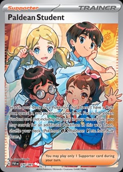 Paldean Fates Paldean Student #230 card