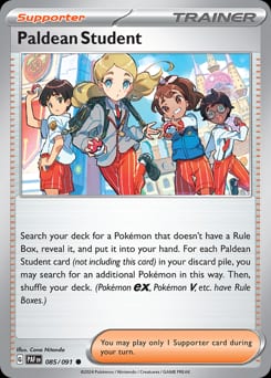Paldean Fates Paldean Student #85 card