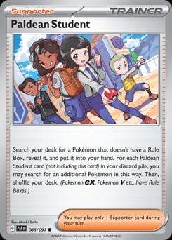 Paldean Fates Paldean Student #86 card