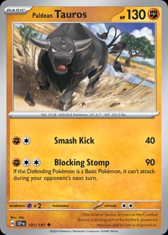 Surging Sparks Paldean Tauros #101 card