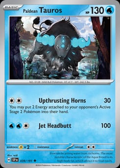 Surging Sparks Paldean Tauros #39 card
