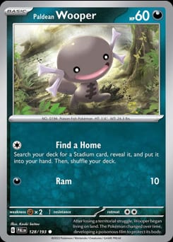 Paldea Evolved Paldean Wooper #128 card