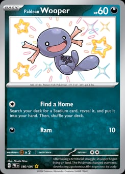 Paldean Fates Paldean Wooper #180 card