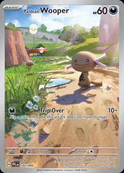 Phantasmal Flames Paldean Wooper #102 card