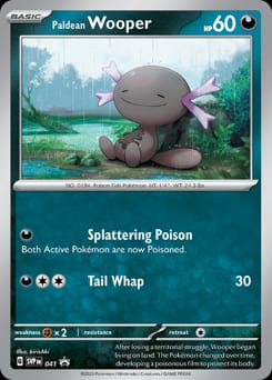 Scarlet & Violet Black Star Promos Paldean Wooper #41 card