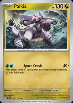 2024 Surging Sparks Palkia #136 card