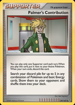 Supreme Victors Palmer's Contribution #139 card