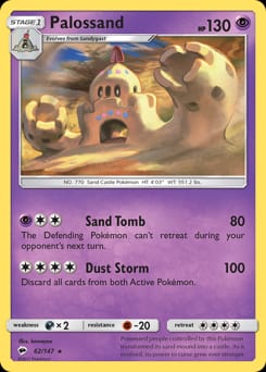 Burning Shadows Palossand #62 card
