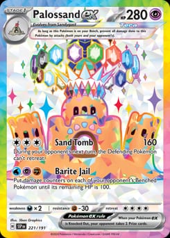 Surging Sparks Palossand ex #221 card