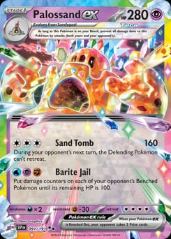 Surging Sparks Palossand ex #91 card