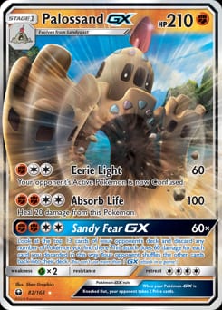 Celestial Storm Palossand-GX #82 card
