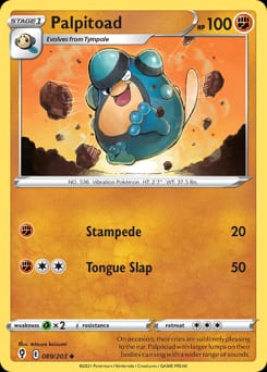 2021 Evolving Skies Palpitoad #89 card