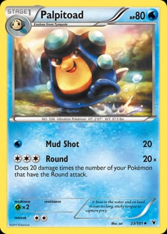 Noble Victories Palpitoad #23 card
