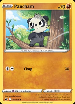 Crown Zenith Pancham #72 card