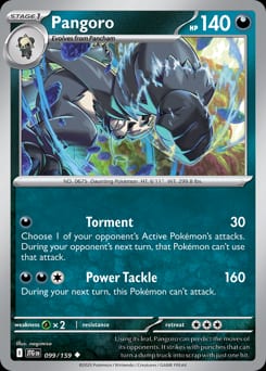 Journey Together Pangoro #99 card