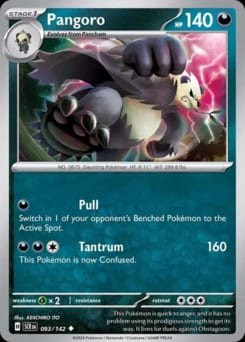 Stellar Crown Pangoro #93 card