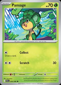 2025 Black Bolt Pansage #4 card