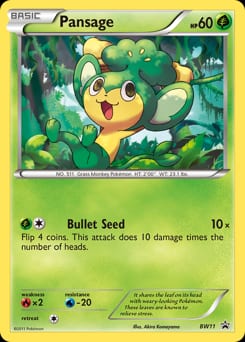 2011 BW Black Star Promos Pansage #BW11 card