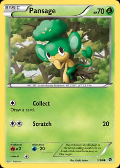 2011 Emerging Powers Pansage #1 card
