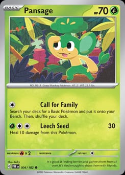 2023 Paradox Rift Pansage #4 card
