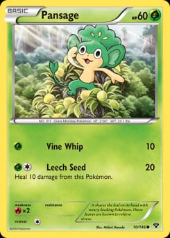 XY Pansage #10 card