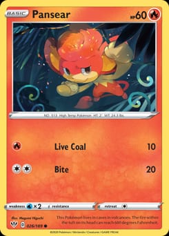 Darkness Ablaze Pansear #26 card