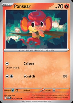 White Flare Pansear #14 card