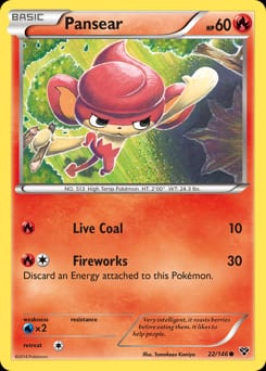 XY Pansear #22 card