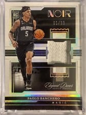 2022-23 Panini Noir Elegant Décor Rookie Jerseys Paolo Banchero #EDR-PBC card