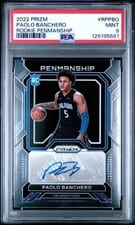 2022-23 Panini Prizm Rookie Penmanship Paolo Banchero #RP-PBO card