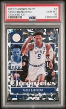 2022 Panini Chronicles Draft Picks Paolo Banchero Cracked Ice #2 card
