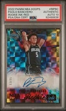 Paolo Banchero 2022 Panini Hoops Rookie Ink Autographs #RI-PBC Red