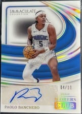 2023-24 Panini Immaculate Collection Scorers Club Signatures Paolo Banchero #18 card