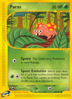 Aquapolis Paras #99 card