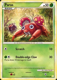 HeartGold & SoulSilver Paras #76 card