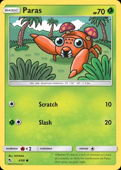 Hidden Fates Paras #4 card